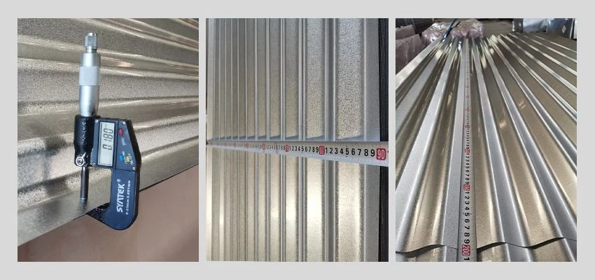 Galvalume metal roofing materials sheet quality control