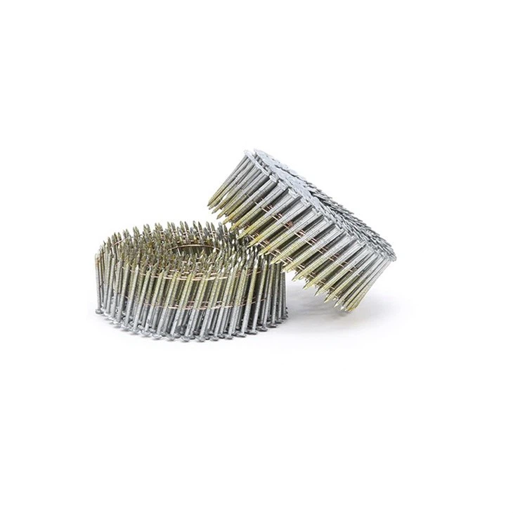 Yellow Coated Coil Nails